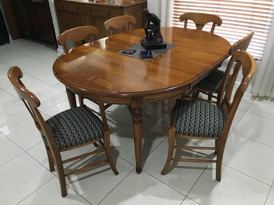 Polishing to chairs